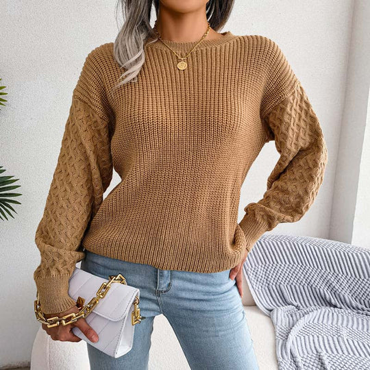 R&B | Einfarbige Strickpullover