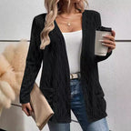Damen Strickjacke mit strukturiertem Muster und praktischen Taschen R&B
