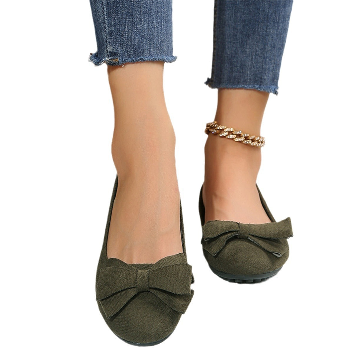 Damen Ballerinas mit elegantem Schleifendetail R&B