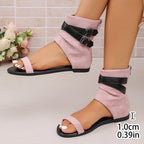 Damen Elegante Ankle-Sandalen mit verstellbaren Riemen R&B