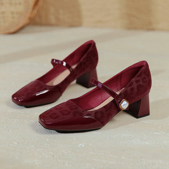 Damen elegante Ballerinas mit besonderem Riemen und dekorativem Detail R&B