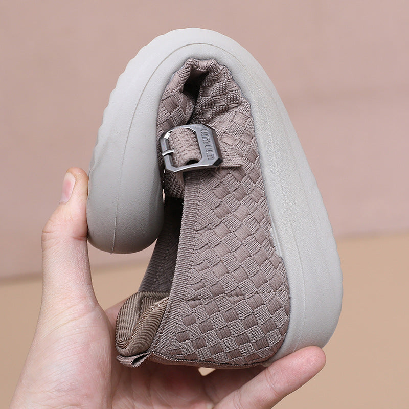 Damen Bequeme und atmungsaktive Freizeit-Schuhe mit verstellbarem Riemen R&B