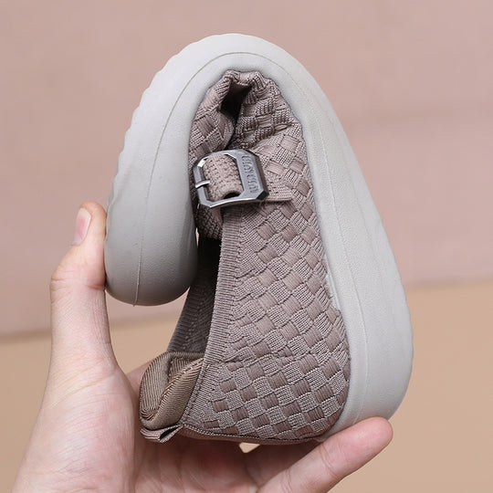 Damen Bequeme und atmungsaktive Freizeit-Schuhe mit verstellbarem Riemen R&B