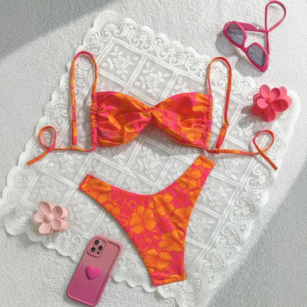 Damen Floral Bikini-Set R&B
