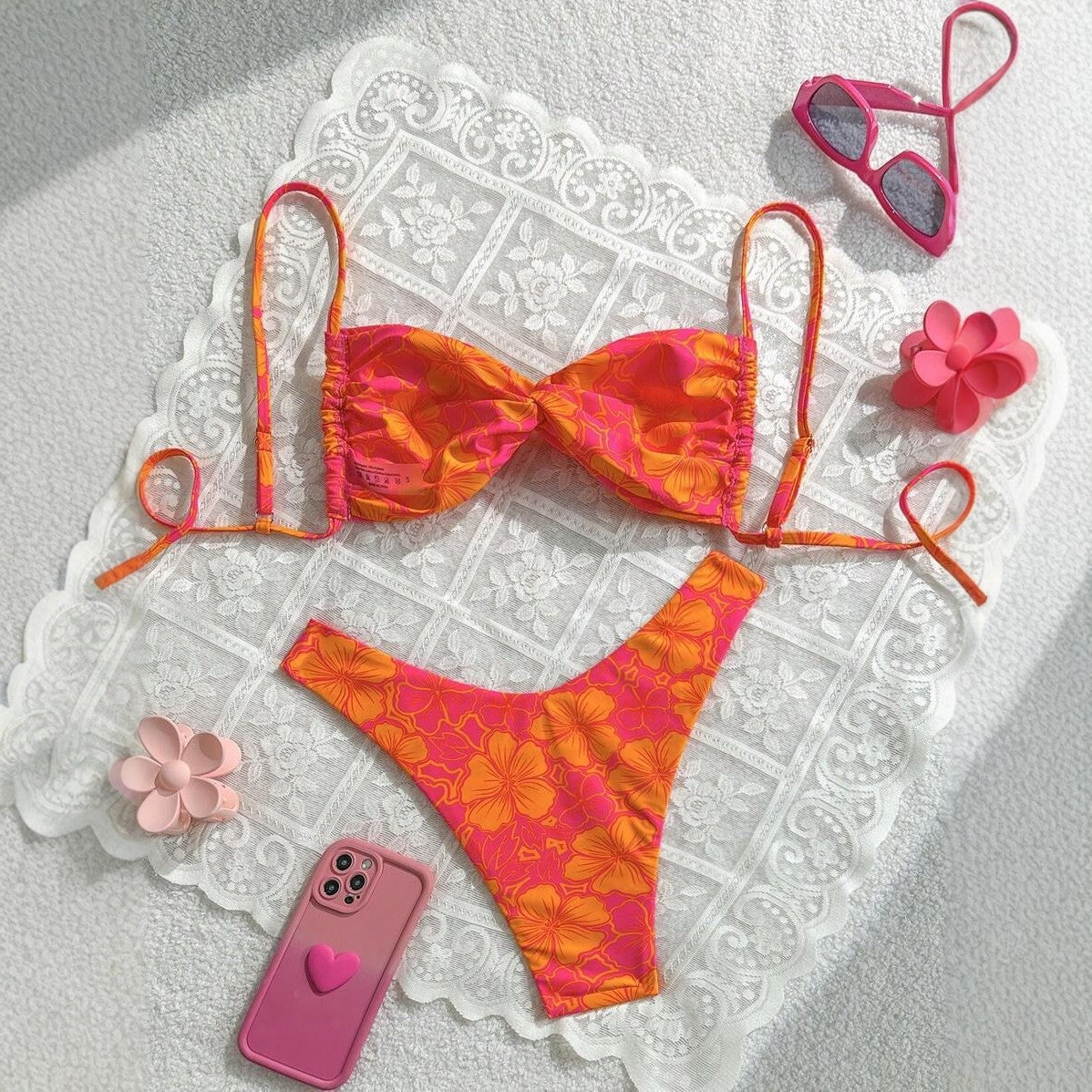 Damen Floral Bikini-Set R&B