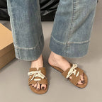 Damen Sandalen mit dekorativen Schleifenakzenten R&B