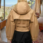 Damen elegante und modische Jacke mit angesagtem Tiermuster R&B