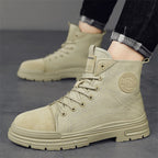 Damen Hohe Sneaker mit robustem Canvas-Obermaterial und rutschfester Sohle R&B