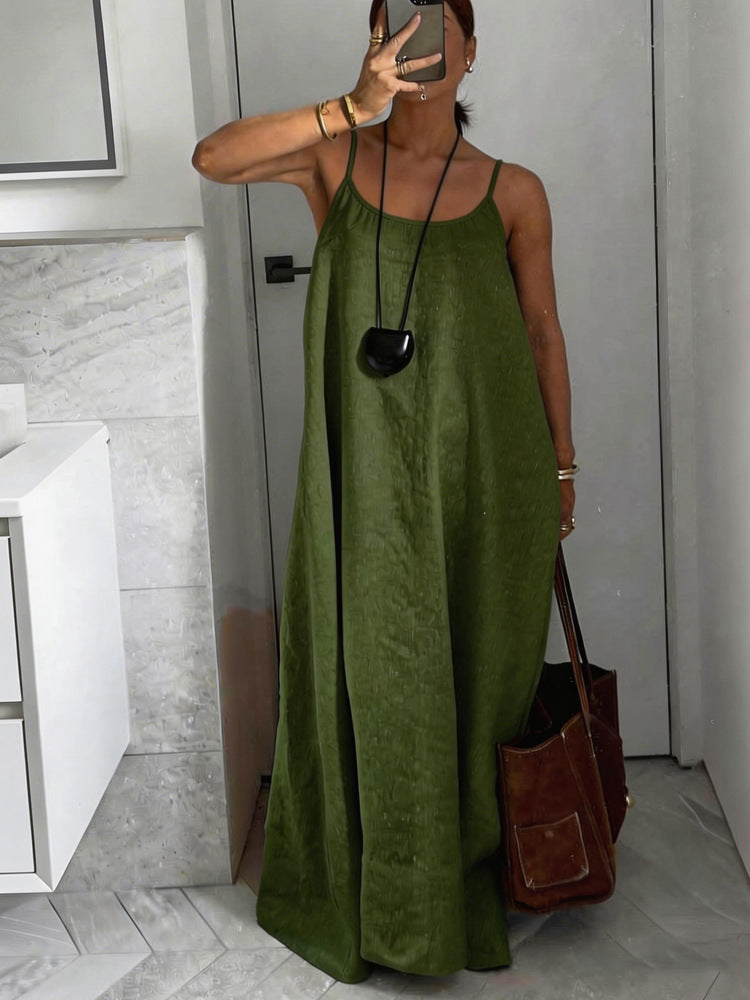 Damen Leichtes Sommerkleid mit tiefem Ausschnitt R&B