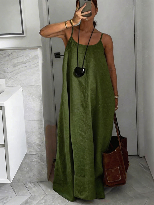 Damen Leichtes Sommerkleid mit tiefem Ausschnitt R&B