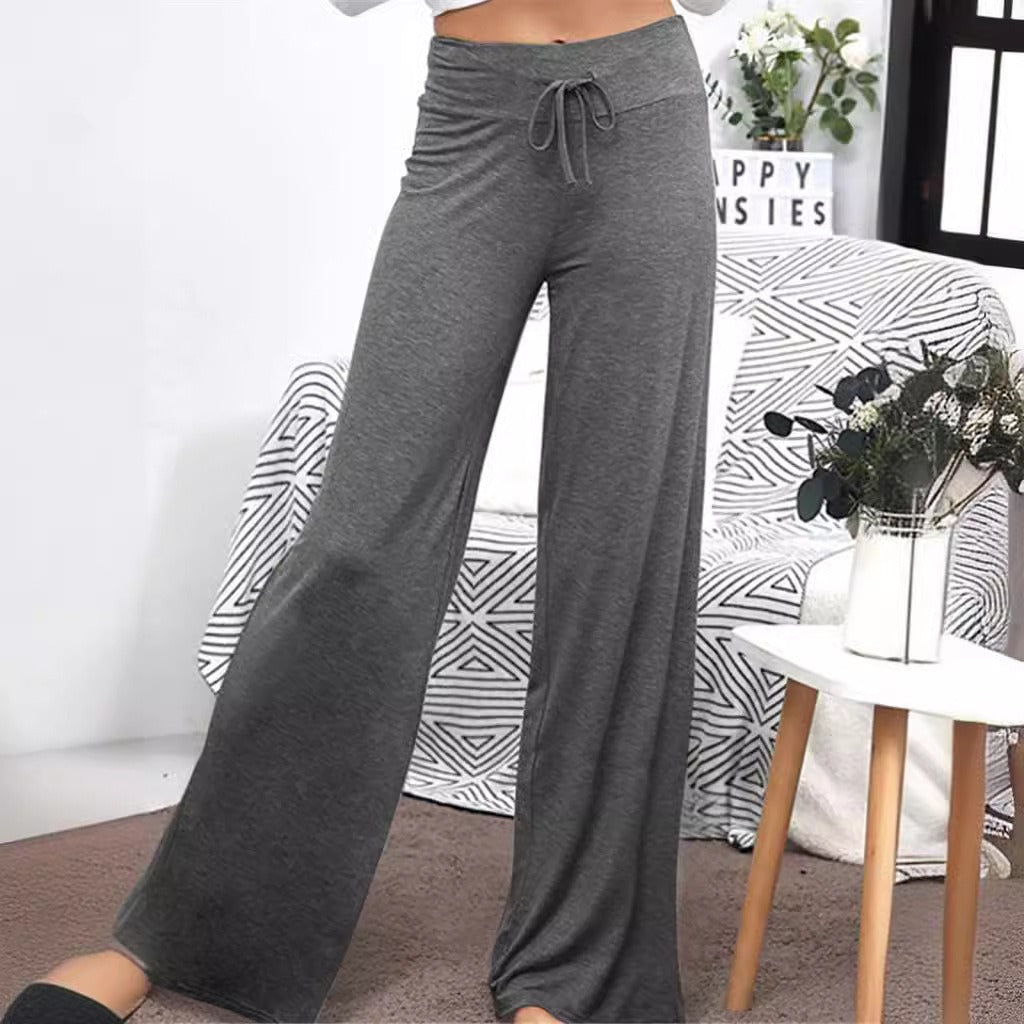 Damen Weite Freizeithose mit Kordelzug und lockerer Passform R&B