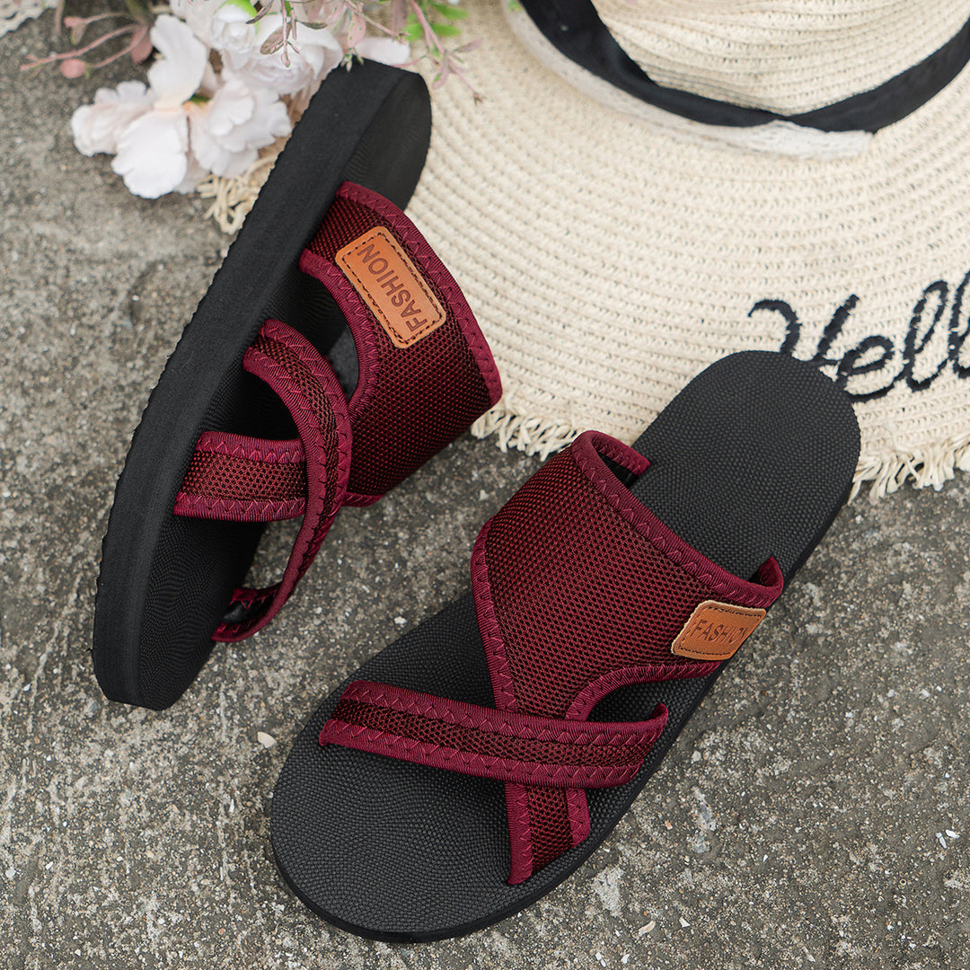 Damen Komfortable Zehentrenner-Sandalen mit atmungsaktivem Obermaterial R&B