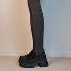 Damen modische Chunky Sneakers mit atmungsaktivem Obermaterial und rutschfester Sohle R&B