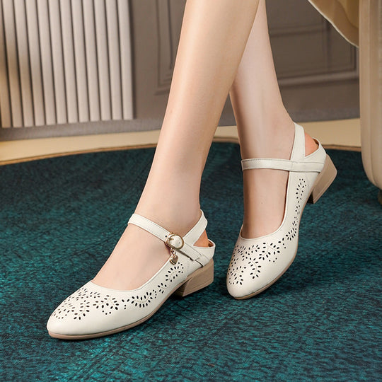 Damen Ballerinas mit modischem Lochdesign und bequemer Sohle R&B