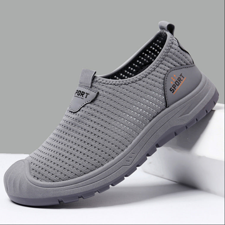 Damen Sportliche Slip-On Freizeitschuhe mit atmungsaktiver Struktur R&B