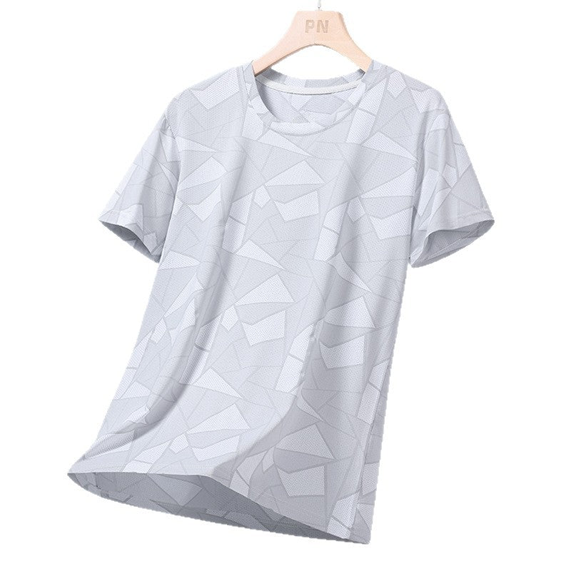 Herren nan atmungsaktives Funktionsshirt mit Jacquard-Struktur und schnelltrocknender Performance R&B