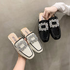 Damen Glamouröse Mules mit funkelndem Bling-Riemen