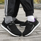Damen Sportliche Sneaker mit verstellbarem Klettverschluss und atmungsaktiver Netzoberfläche R&B