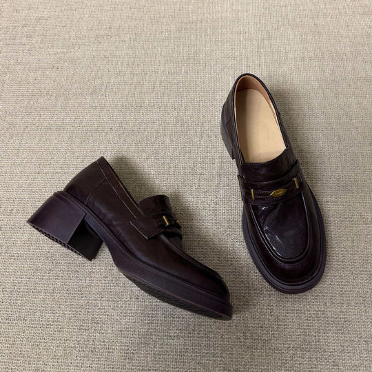 Damen Mokassins mit eleganter Schnallenapplikation und rutschfester Sohle R&B