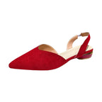 Damen Slingback-Pantoletten aus hochwertigem Wildleder mit feinem Absatz R&B