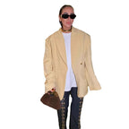 Damen Oversized Blazer aus hochwertigem Leinen R&B