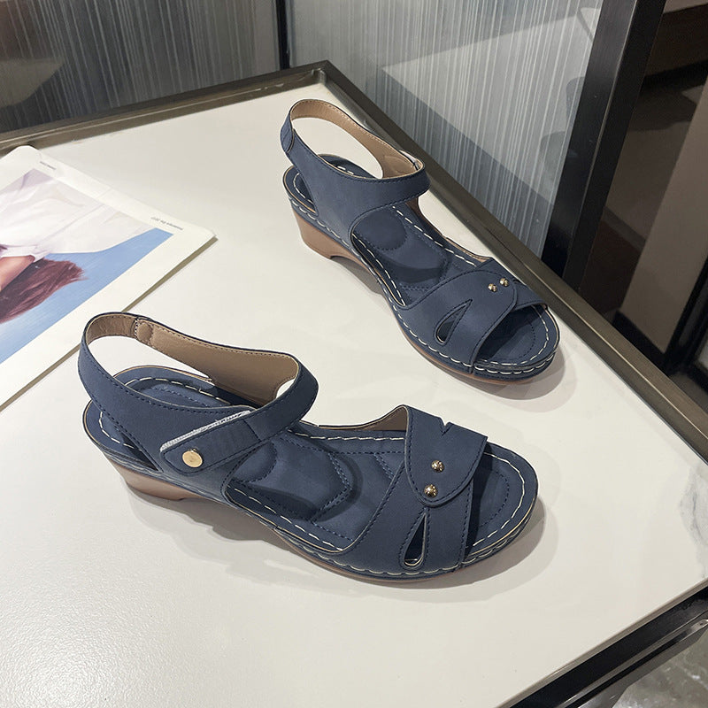 Damen komfortable Riemensandalen mit modischem Schnitt R&B