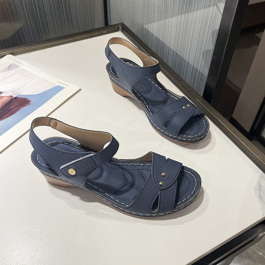 Damen komfortable Riemensandalen mit modischem Schnitt R&B