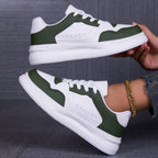 Damen Sneakers mit kontrastierenden Farbakzenten und dämpfender Sohle