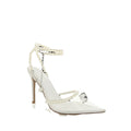 Femme Elegante Offen-Zehen Stiletto Absätze mit Perlglanz-Details R&B