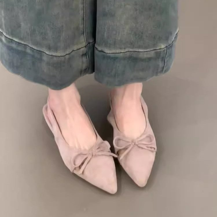 Damen Sling-Ballerinas mit dekorativem Schleifendetail und komfortablem Fußbett R&B