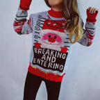 Damen Weihnachts-Pullover mit festlichem Motiv und hochwertigen Materialien R&B