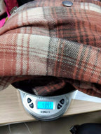 Damen Wollmantel im tartan Design