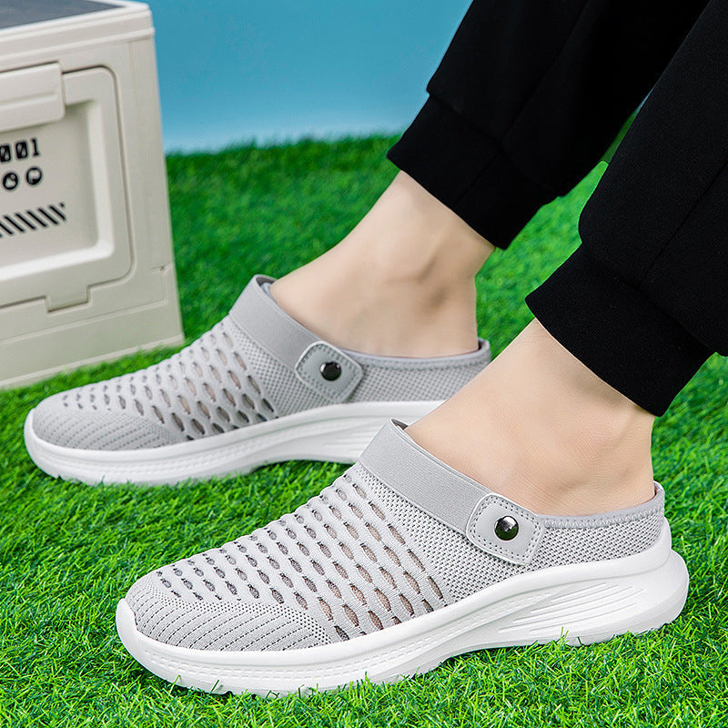 Damen Atmungsaktive Clogs mit elastischem Riemen