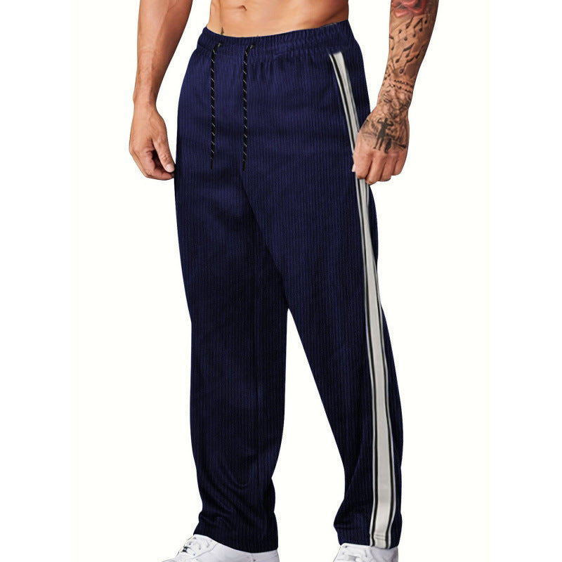 Herren Sportliche Freizeithose mit seitlichen Streifen R&B