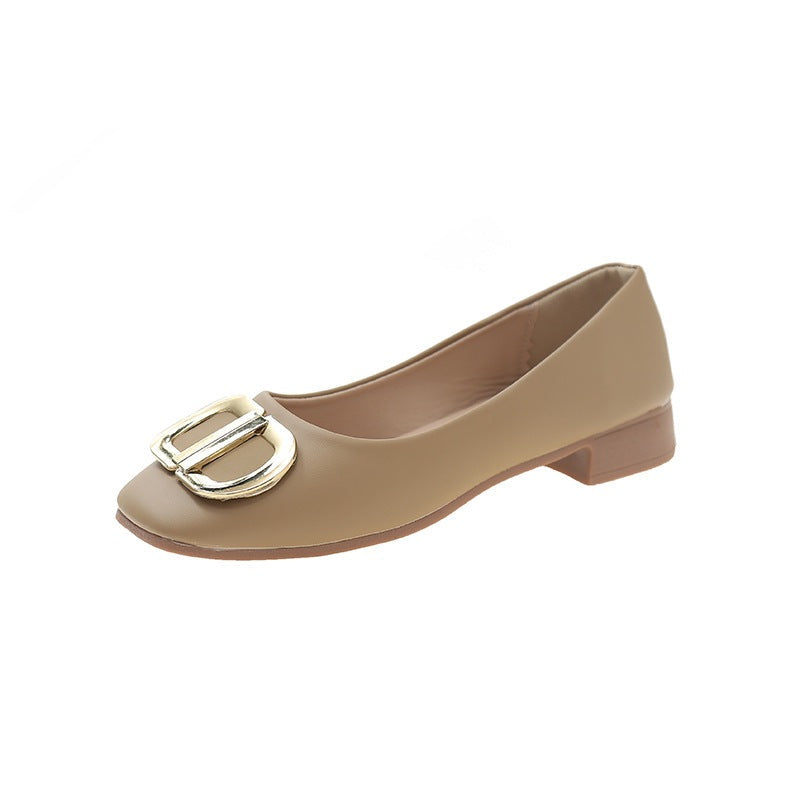 Damen elegante Ballerinas mit modischem Schnallen-Design R&B