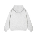 Damen lässige Kapuzenjacke mit Karo-Innenfutter und durchgehendem Reißverschluss R&B