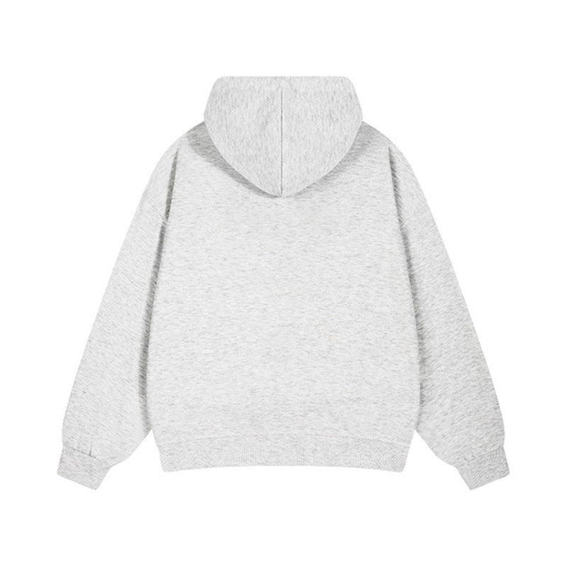Damen lässige Kapuzenjacke mit Karo-Innenfutter und durchgehendem Reißverschluss R&B