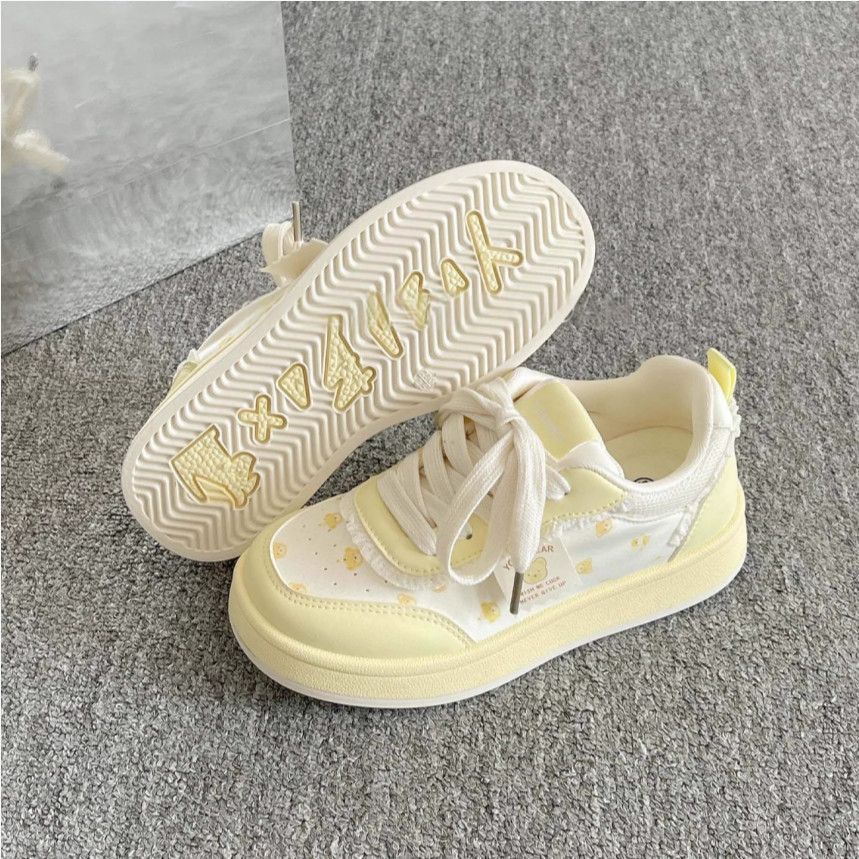 Damen Sportliche Sneaker mit niedlichem Tiermotiv und elastischen Schnürsenkeln
