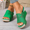 Damen Clogs mit modischer Schnallen-Applikation und komfortabler Liegefläche R&B