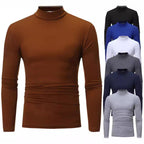 Rollkragen Langarmshirt Herren aus Baumwolle