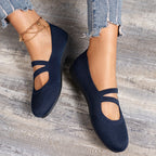 R&B | Flache Slipper mit Riemen Über Dem Spann und Flacher Sohle für Damen