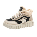 Damen modische High-Top Sneakers mit weich gefüttertem Innenfutter und rutschfester Sohle R&B