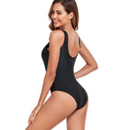Damen Einteiliger Badeanzug mit raffinierten Schnürdetails R&B