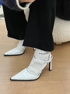 Damen elegante spitze Slingback-Pumps