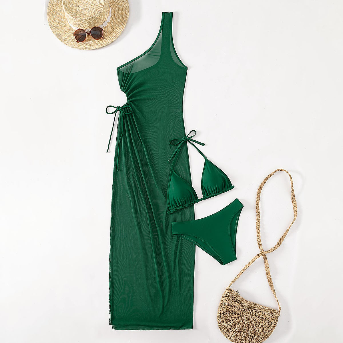 Damen Transparenter Strandkleid R&B
