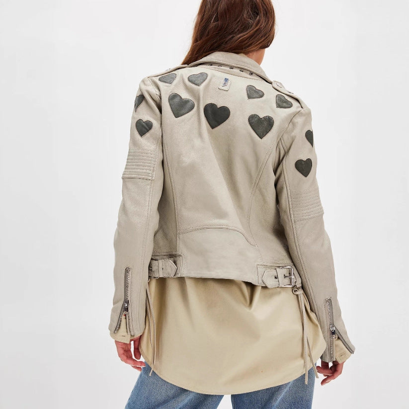 Damen jacke mit Herz-Applikationen R&B