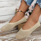Damen atmungsaktive Flatschuhe mit luftiger Struktur R&B