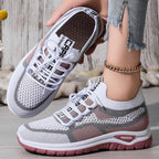 Damen Sportliche Sneakers mit atmungsaktivem Strickobermaterial R&B