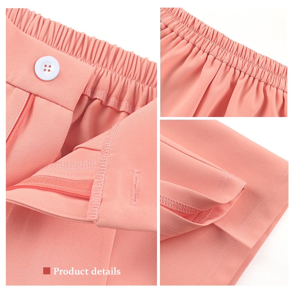 Damen Elegante Flared Pants mit hohem Bund und minimalistischen Details R&B