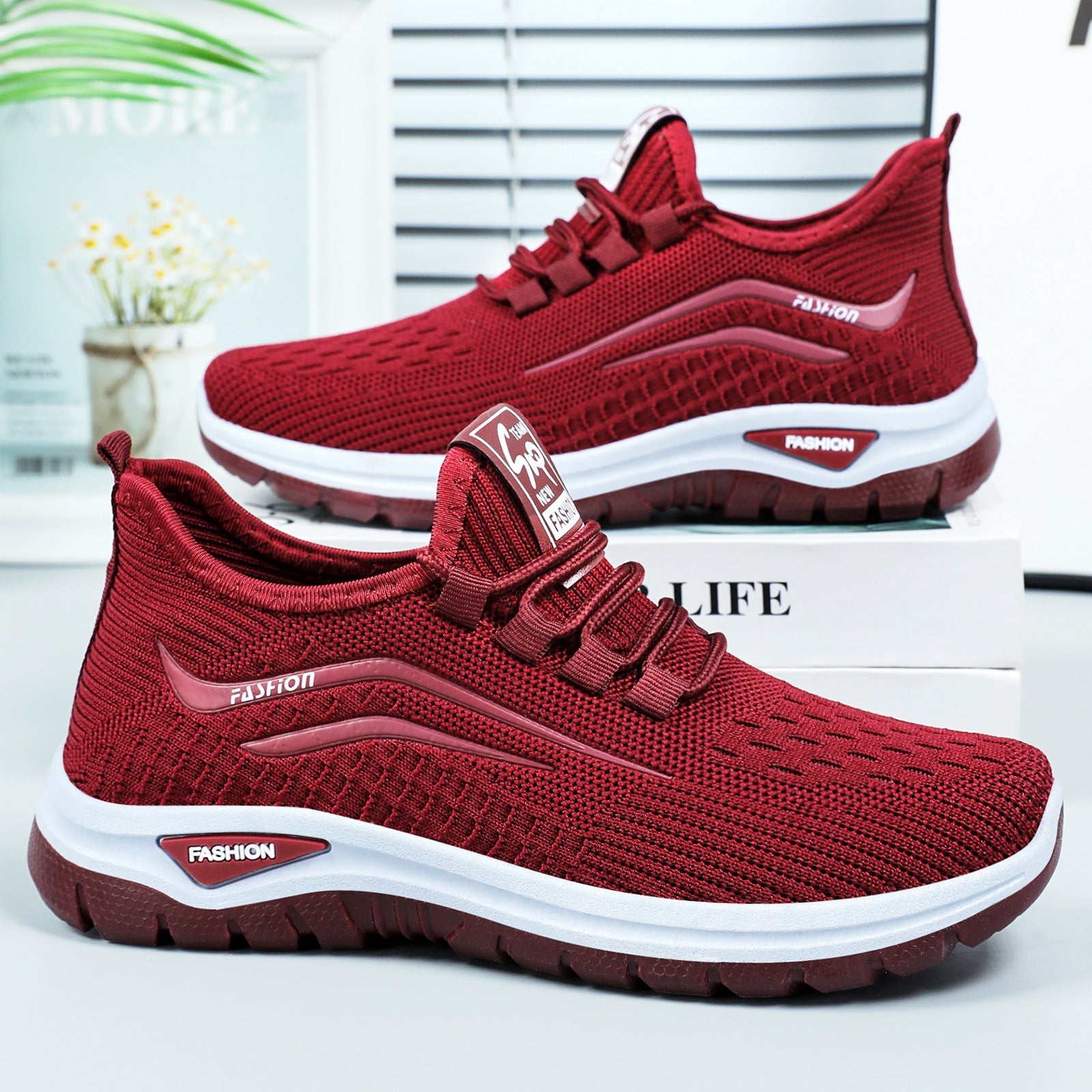 Damen Atmungsaktive Freizeitschuhe mit elastischen Einsätzen R&B